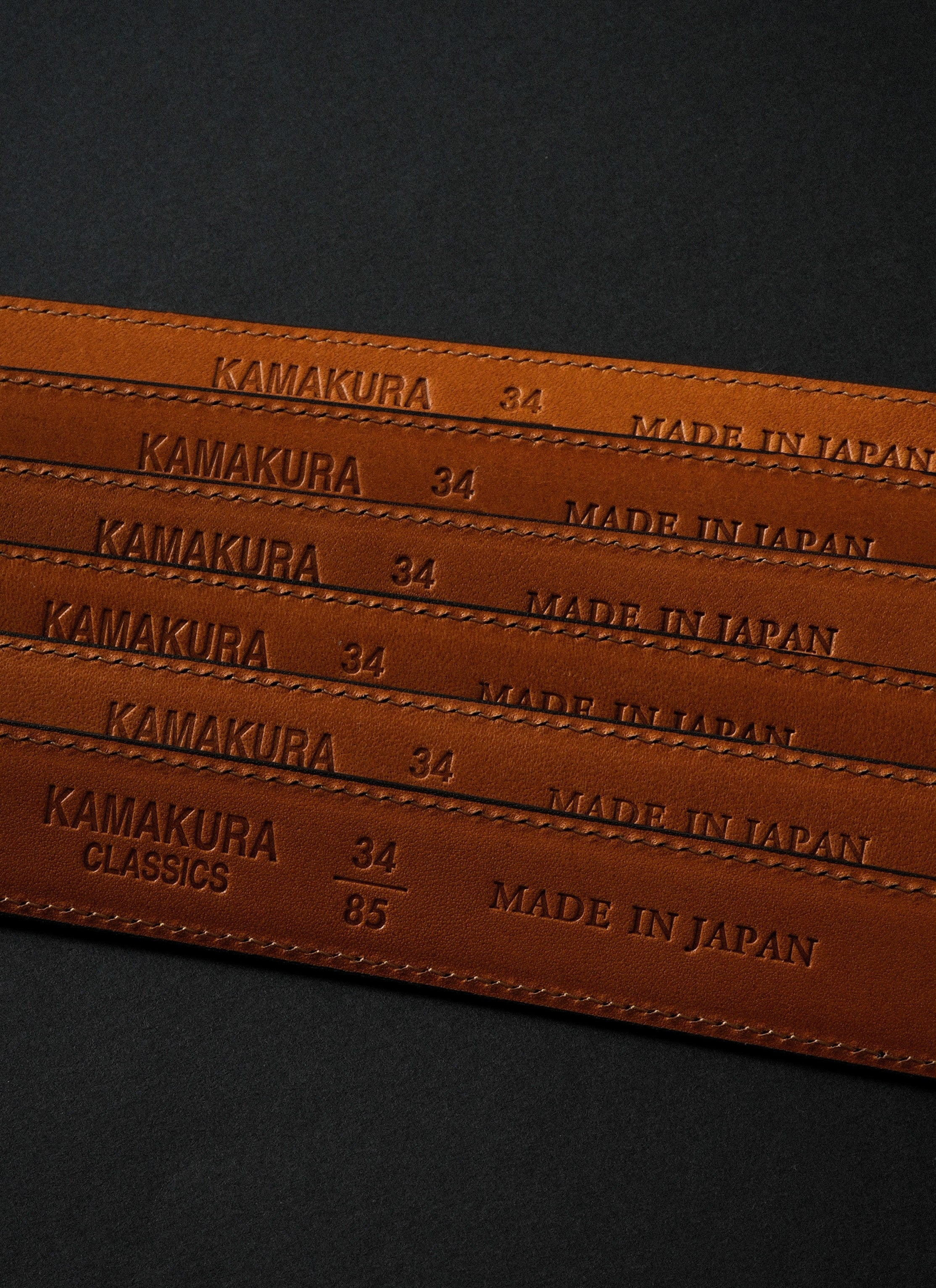 HORSESHOE BUCKLE SLIM LEATHER BELT - Image 10