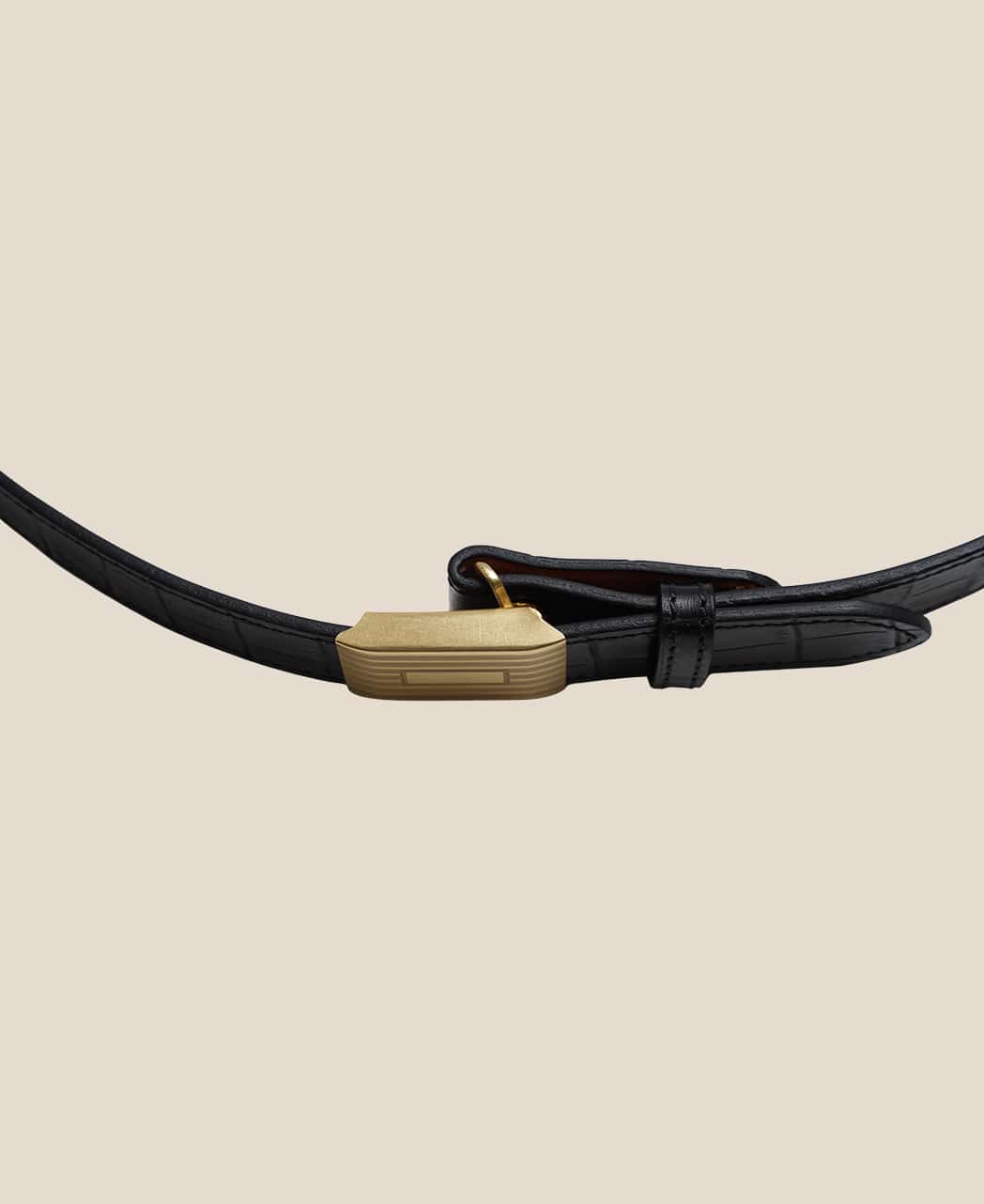 ENGINE TURNED SLIDE BUCKLE BELT - Image 11