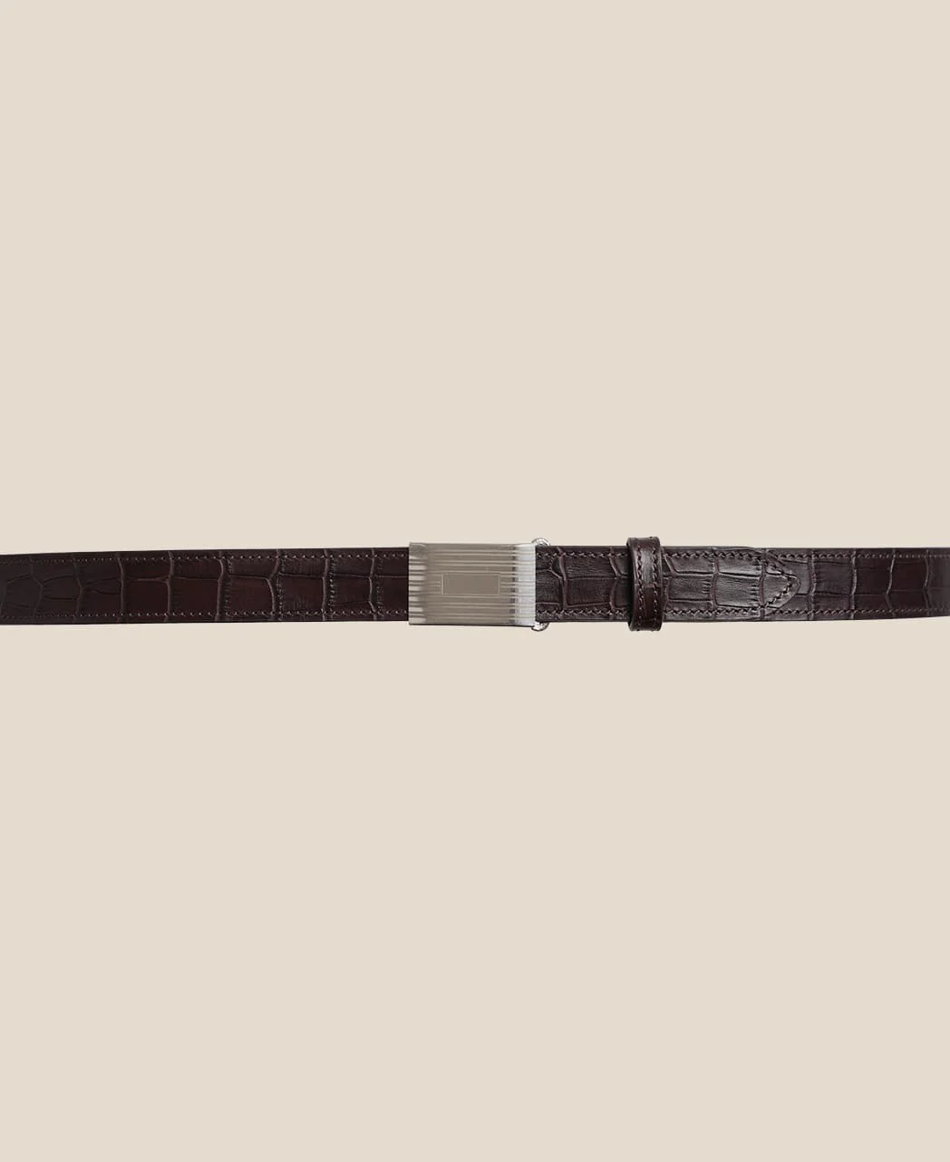ENGINE TURNED SLIDE BUCKLE BELT - Image 5