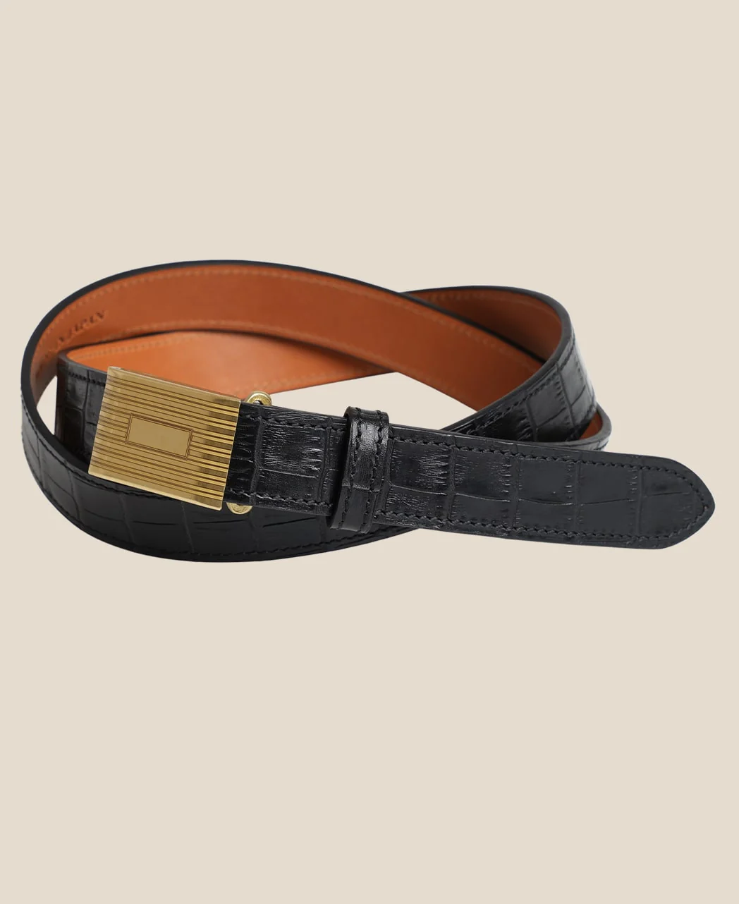 ENGINE TURNED SLIDE BUCKLE BELT - Image 9