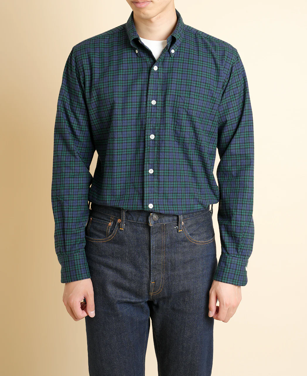 VINTAGE IVY - Button Down Black Watch Flannel - Image 2