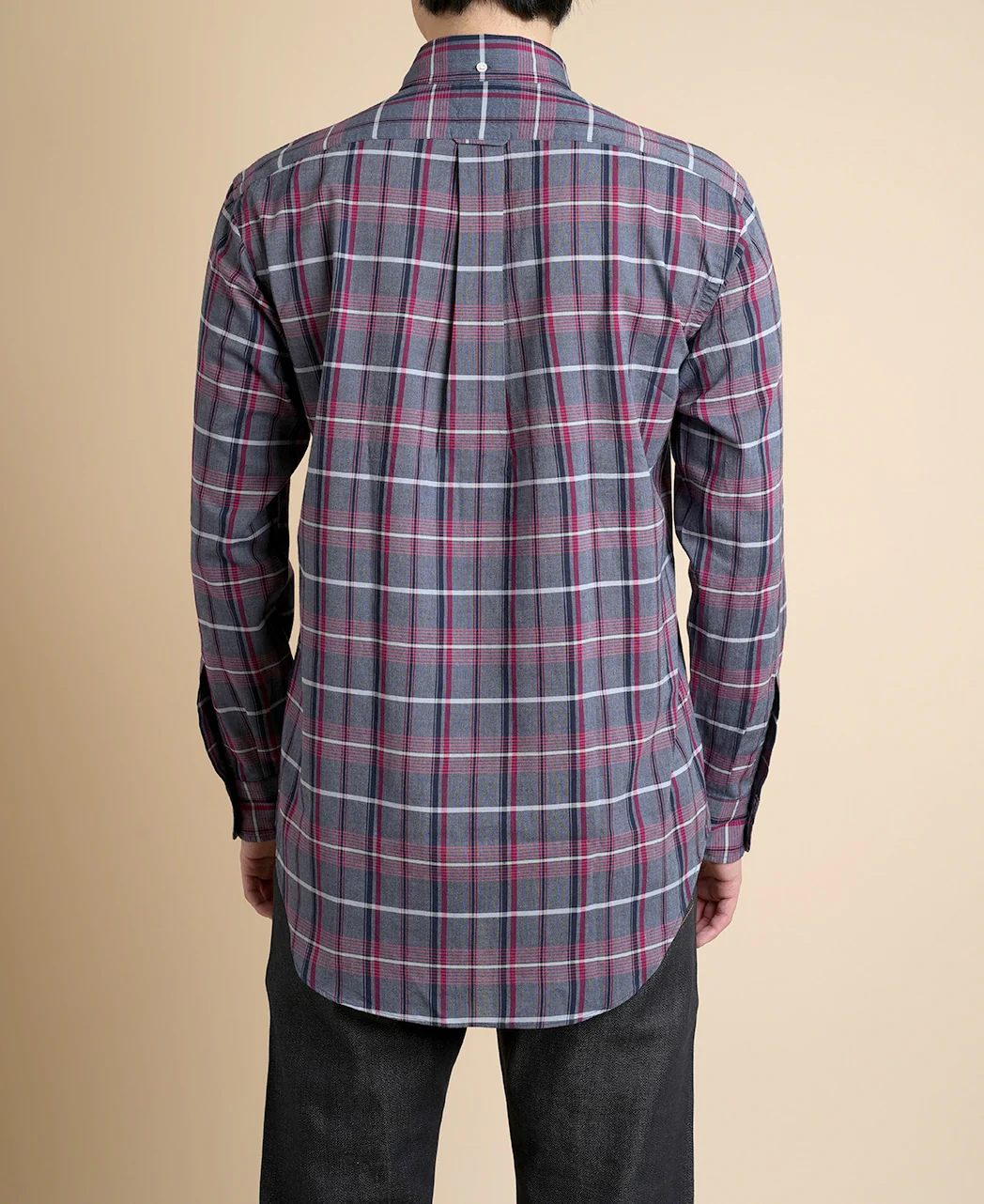 VINTAGE IVY BUTTON-DOWN BLUE MADRAS PLAID - Image 4