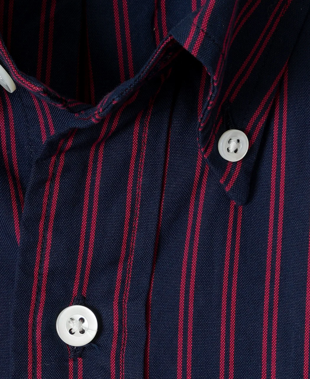 VINTAGE IVY NAVY BLUE WITH RED TRACKED STRIPE BUTTON-DOWN - Image 5