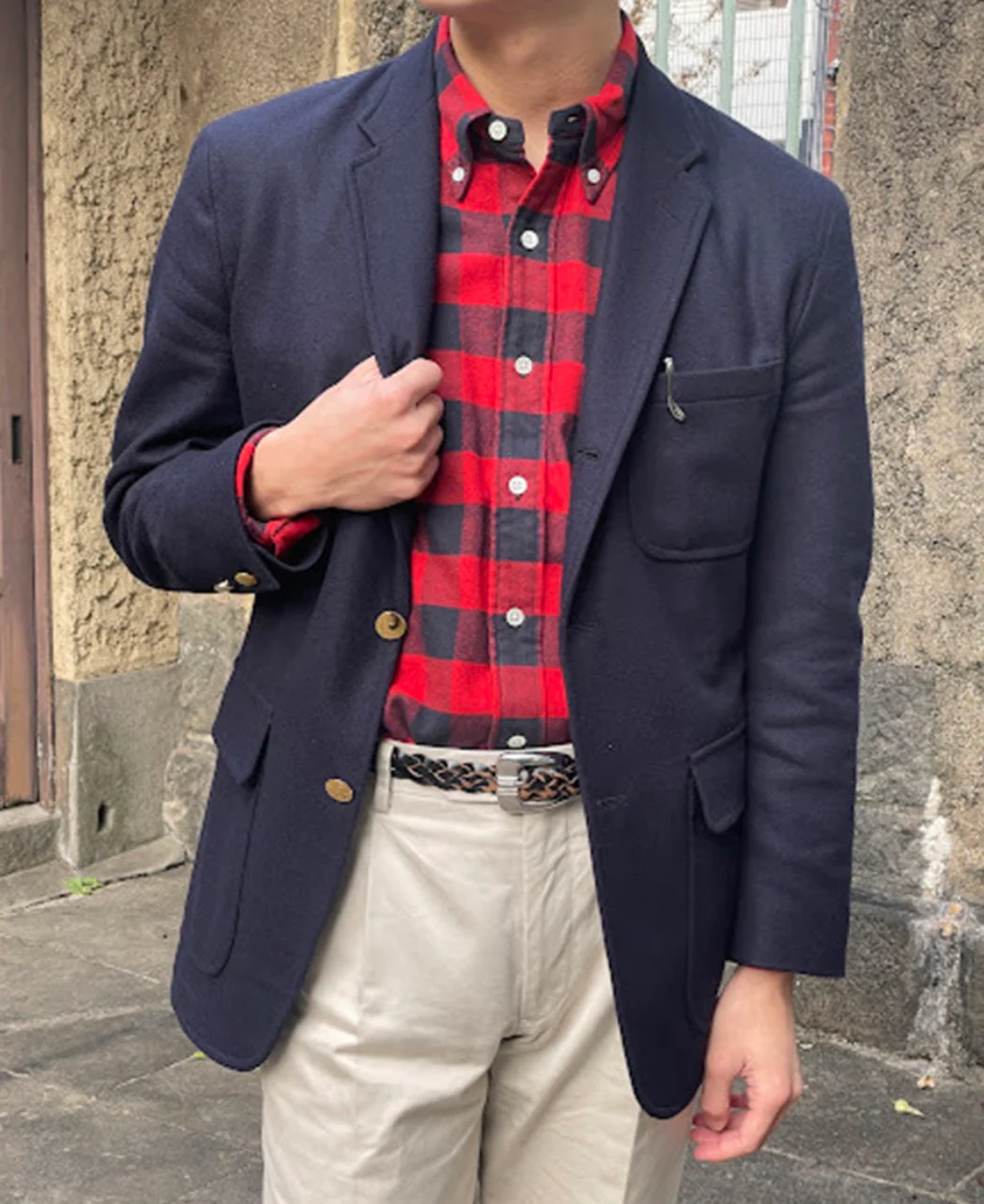 VINTAGE IVY - BUFFALO CHECK COTTON FLANNEL BUTTON-DOWN - Image 3