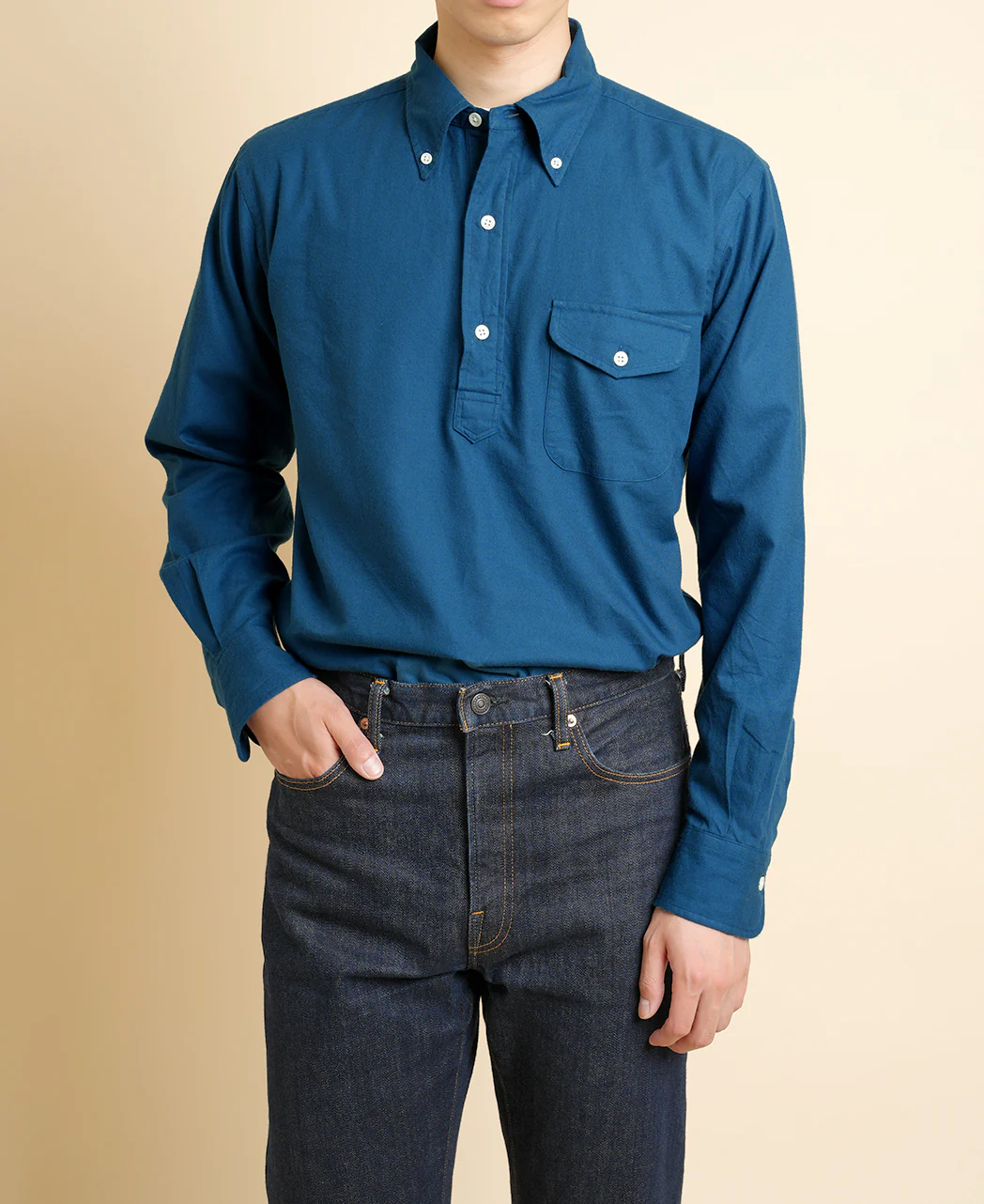 VINTAGE IVY - COMBED COTTON ENGLISH TWILL BUTTON-DOWNS - Image 10