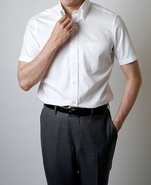 Short Sleeve Shirt - Button Down Twill J-Tech EASY CARE - Image 2