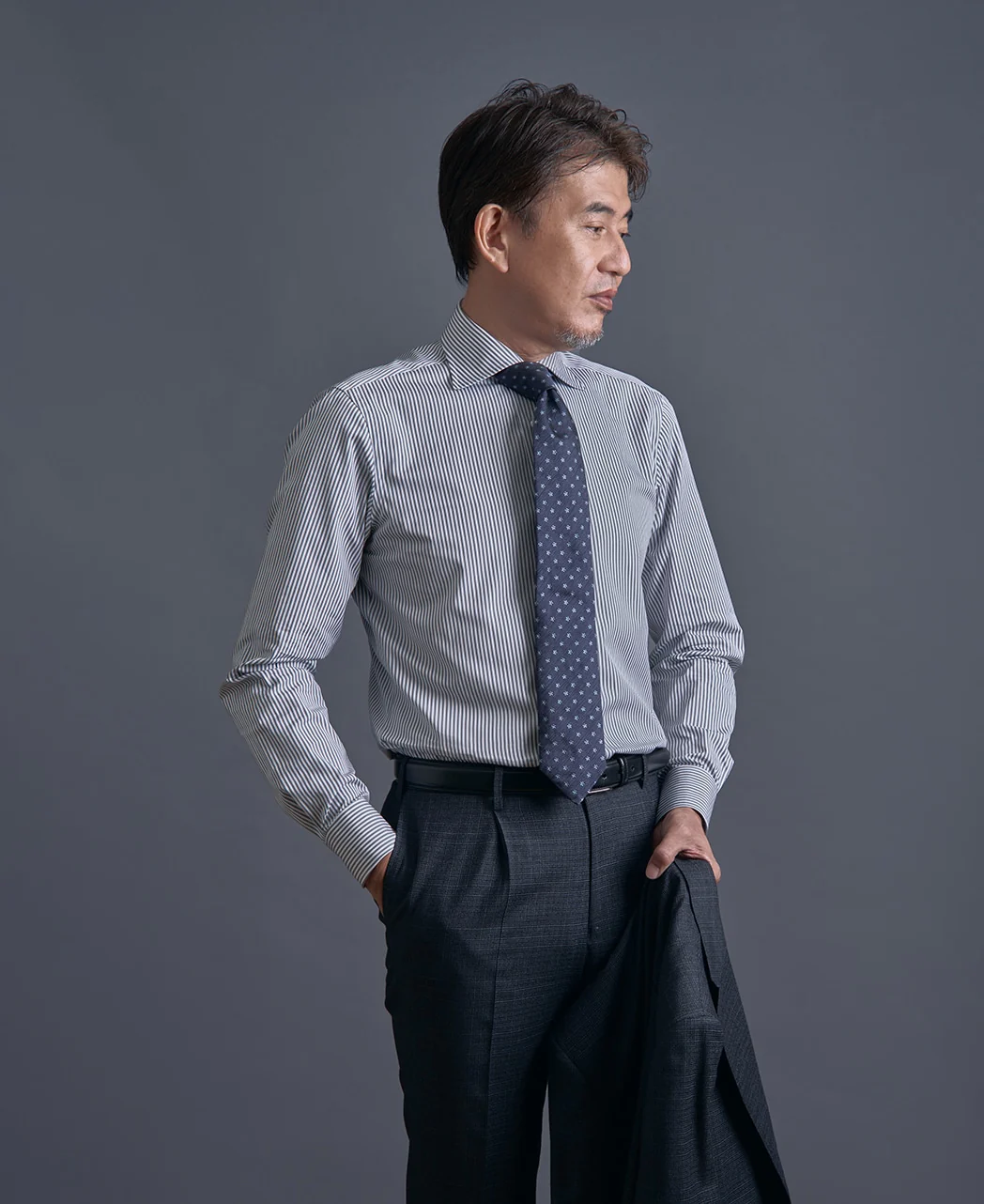 TOKYO SLIM FIT - Spread Broadcloth THOMAS MASON - Image 13