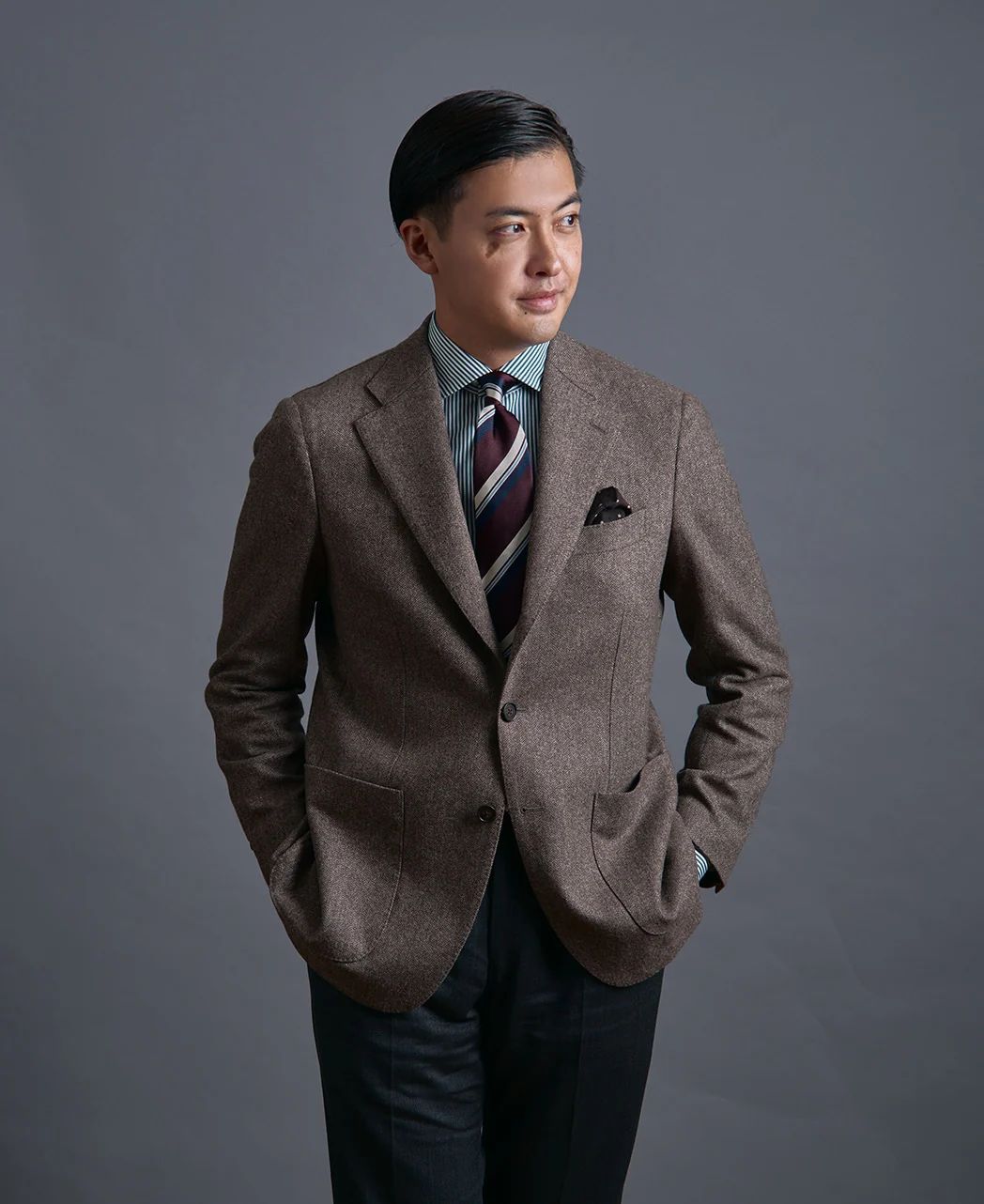 TOKYO SLIM FIT - Spread Broadcloth THOMAS MASON - Image 22