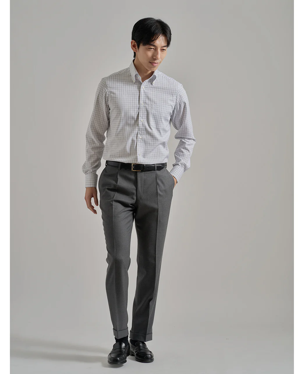 TOKYO SLIM FIT  Button Down Pinpoint Oxford J-Tech Easy care - Image 2