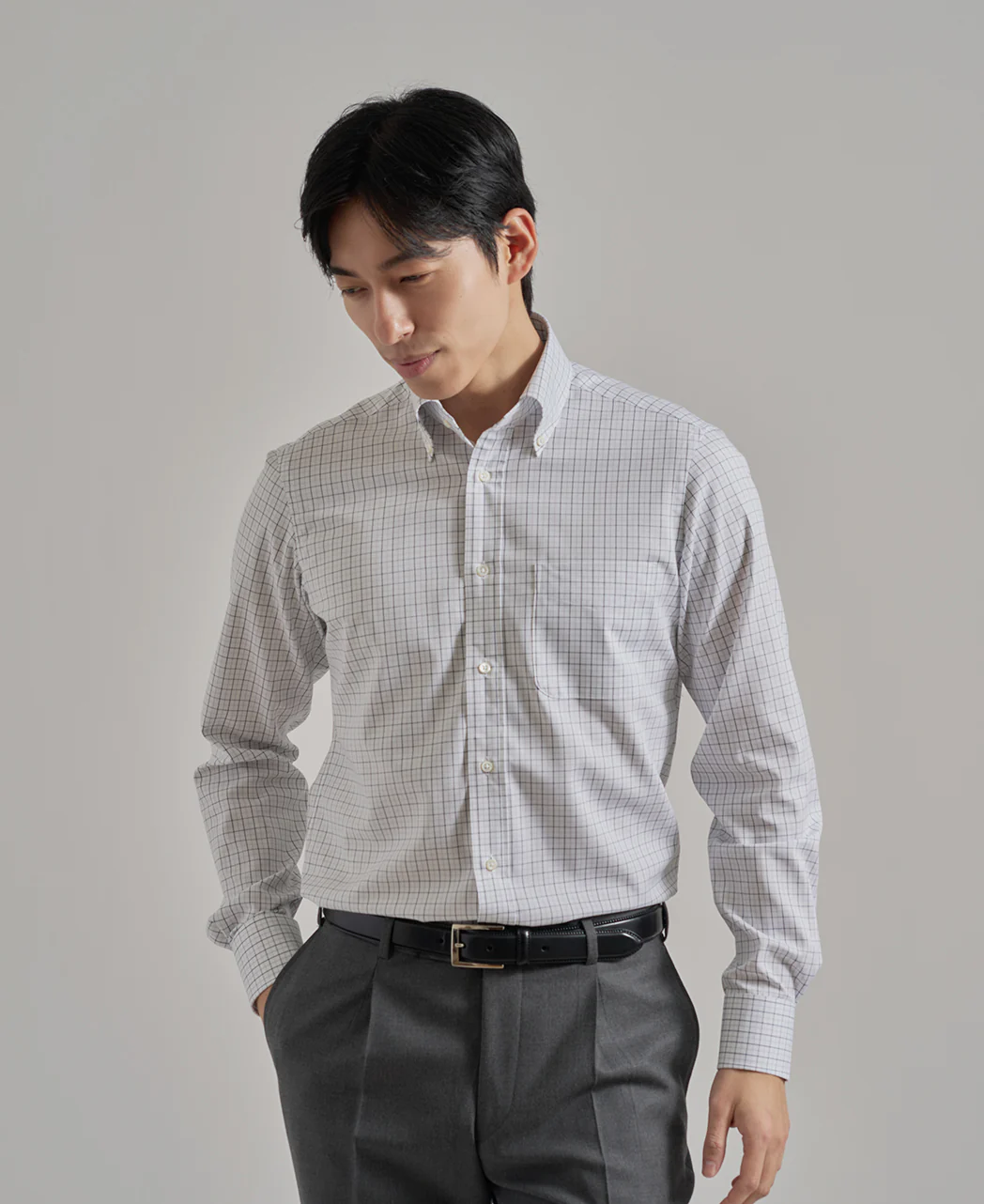 TOKYO SLIM FIT  Button Down Pinpoint Oxford J-Tech Easy care - Image 4