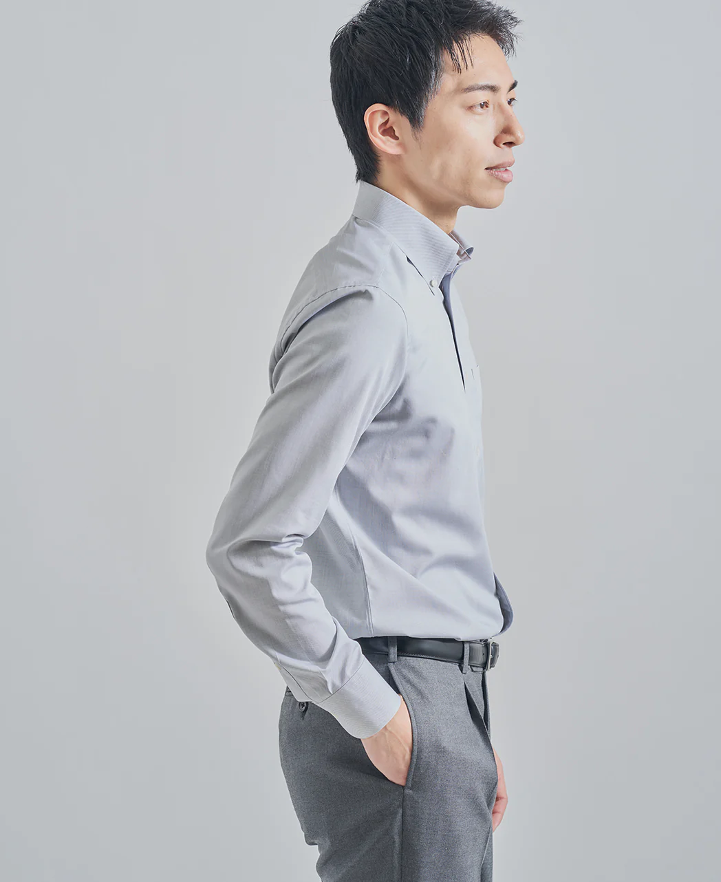 TOKYO SLIM FIT  Button Down Pinpoint Oxford J-Tech Easy care - Image 3