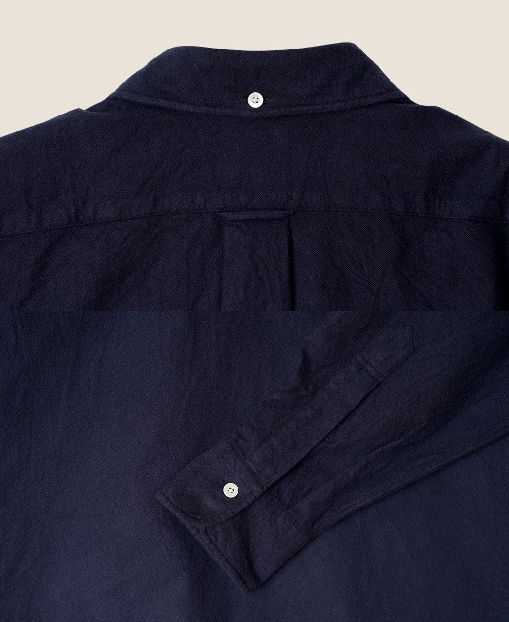 VINTAGE IVY BRUSHED NAVY OXFORD SHIRT - Image 5
