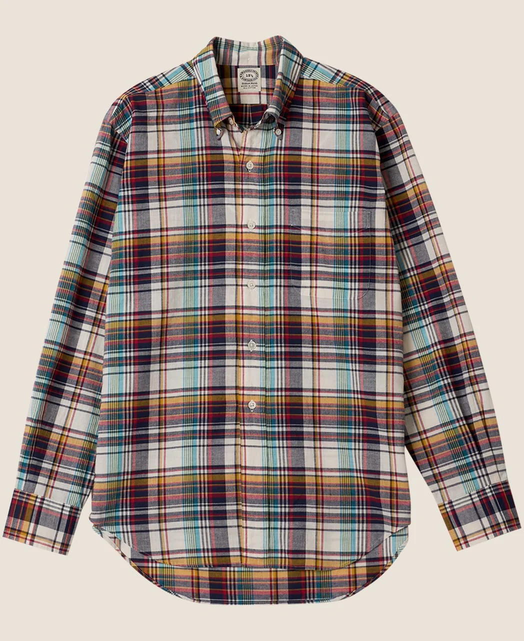 Vintage Ivy Organic Indian Cotton Madras Check Shirt - Image 6