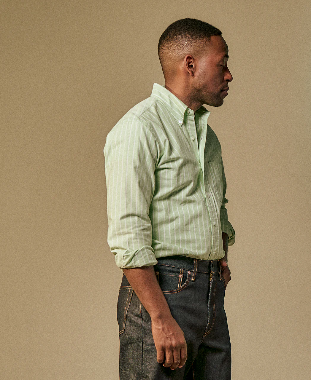 Vintage Ivy Blazer Stripe Oxford Shirt - Image 3