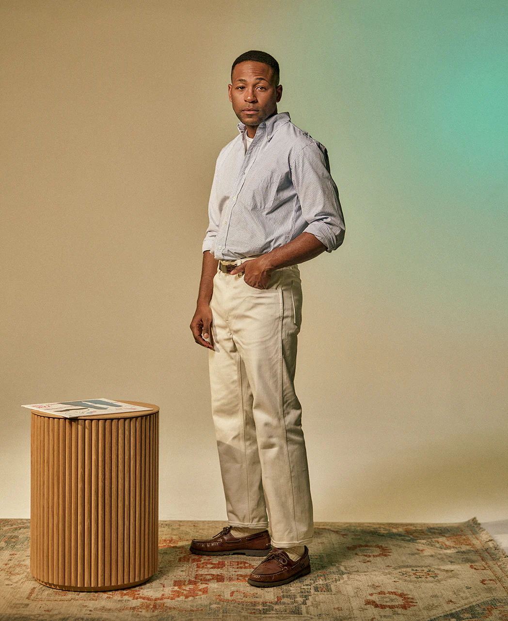 Vintage Ivy Graph Check Poplin Shirt - Image 3