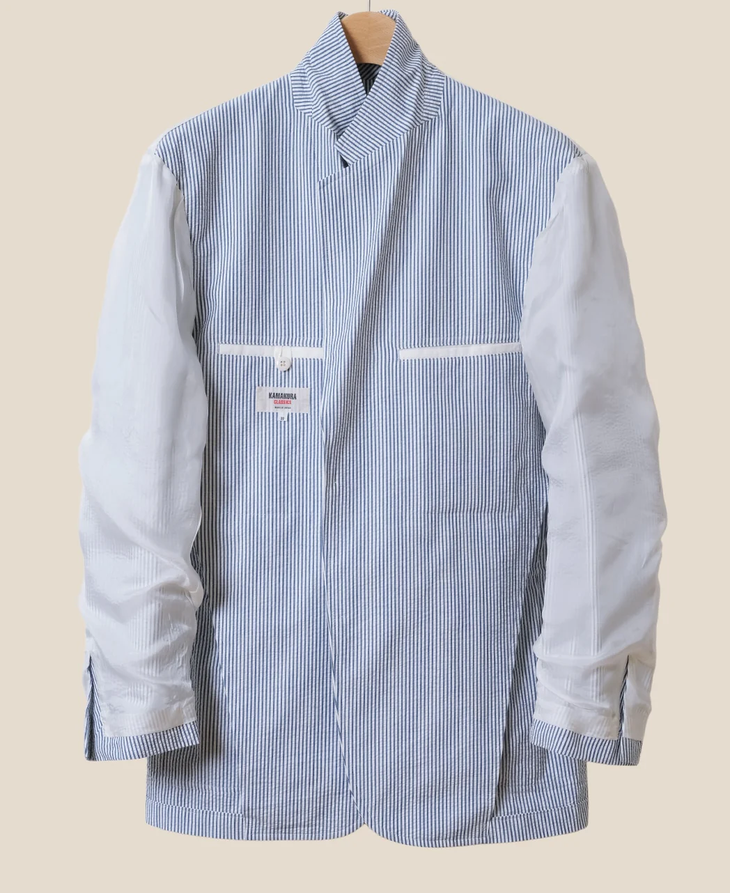 Unstructured Ivy Jacket Seersucker Stripe - Image 6
