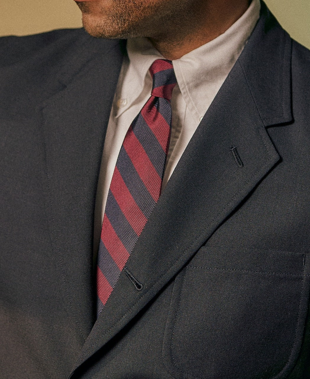UNSTRUCTURED IVY NAVY BLAZER WOOL TROPICAL - Image 7