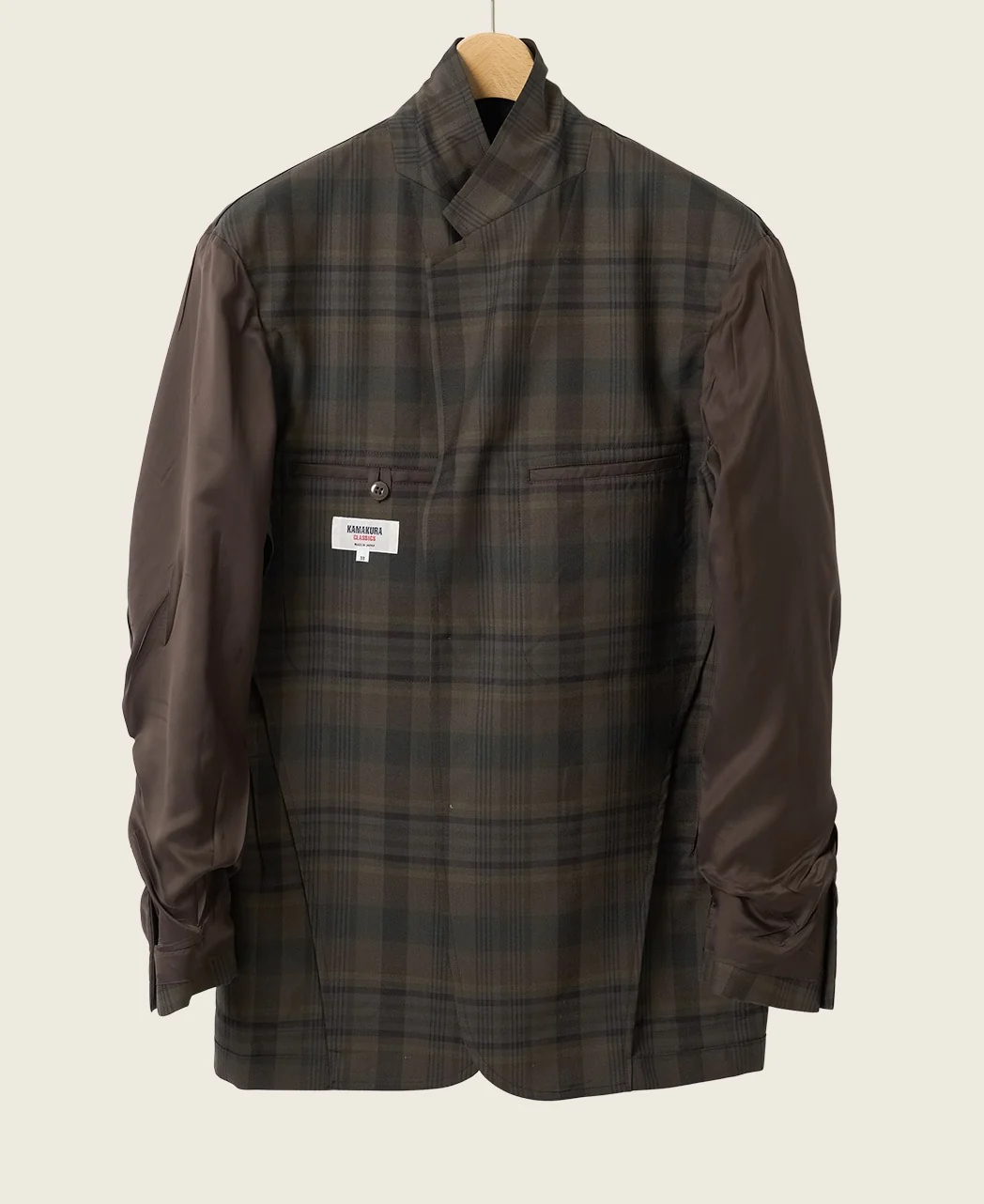 UNSTRUCTURED IVY JACKET DARK MADRAS WOOL - Image 6