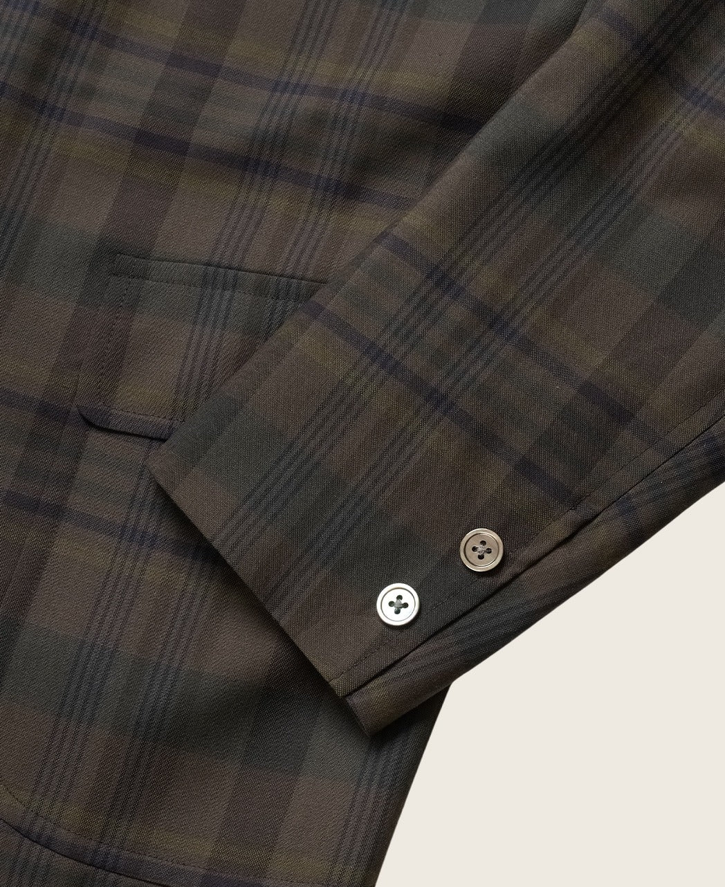 UNSTRUCTURED IVY JACKET DARK MADRAS WOOL - Image 8