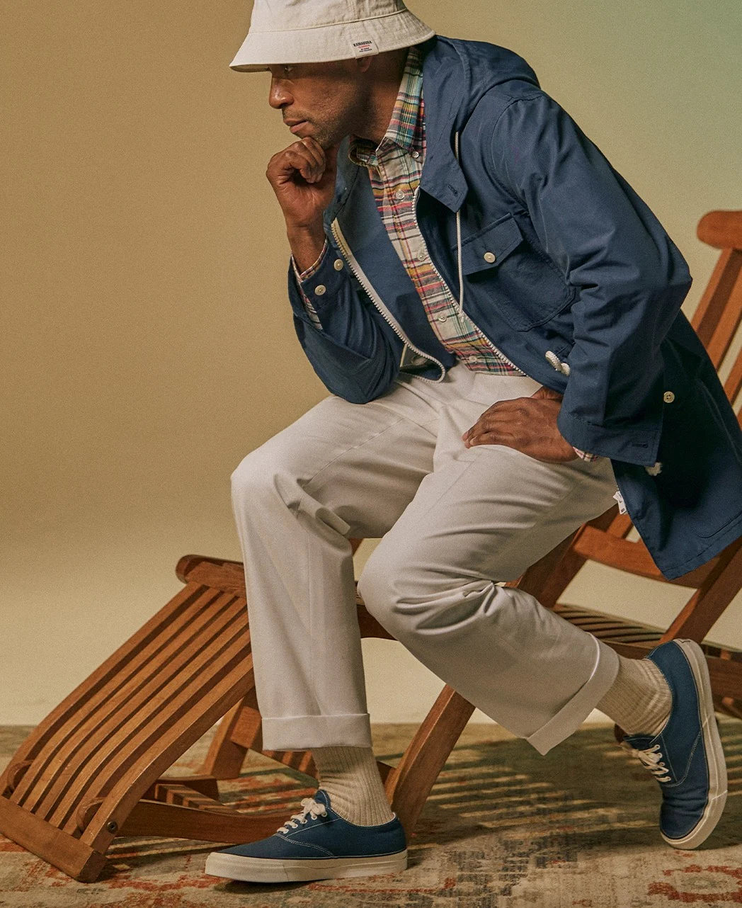 CLASSIC CUT IVY COTTON TROUSERS - Image 3