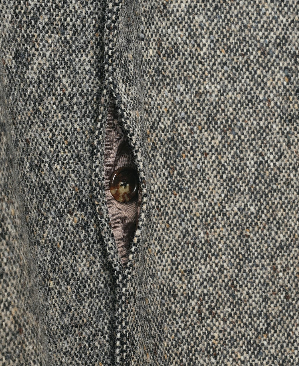 ONE PIECE SLEEVE BALMACAAN COAT DONEGAL TWEED - Image 8