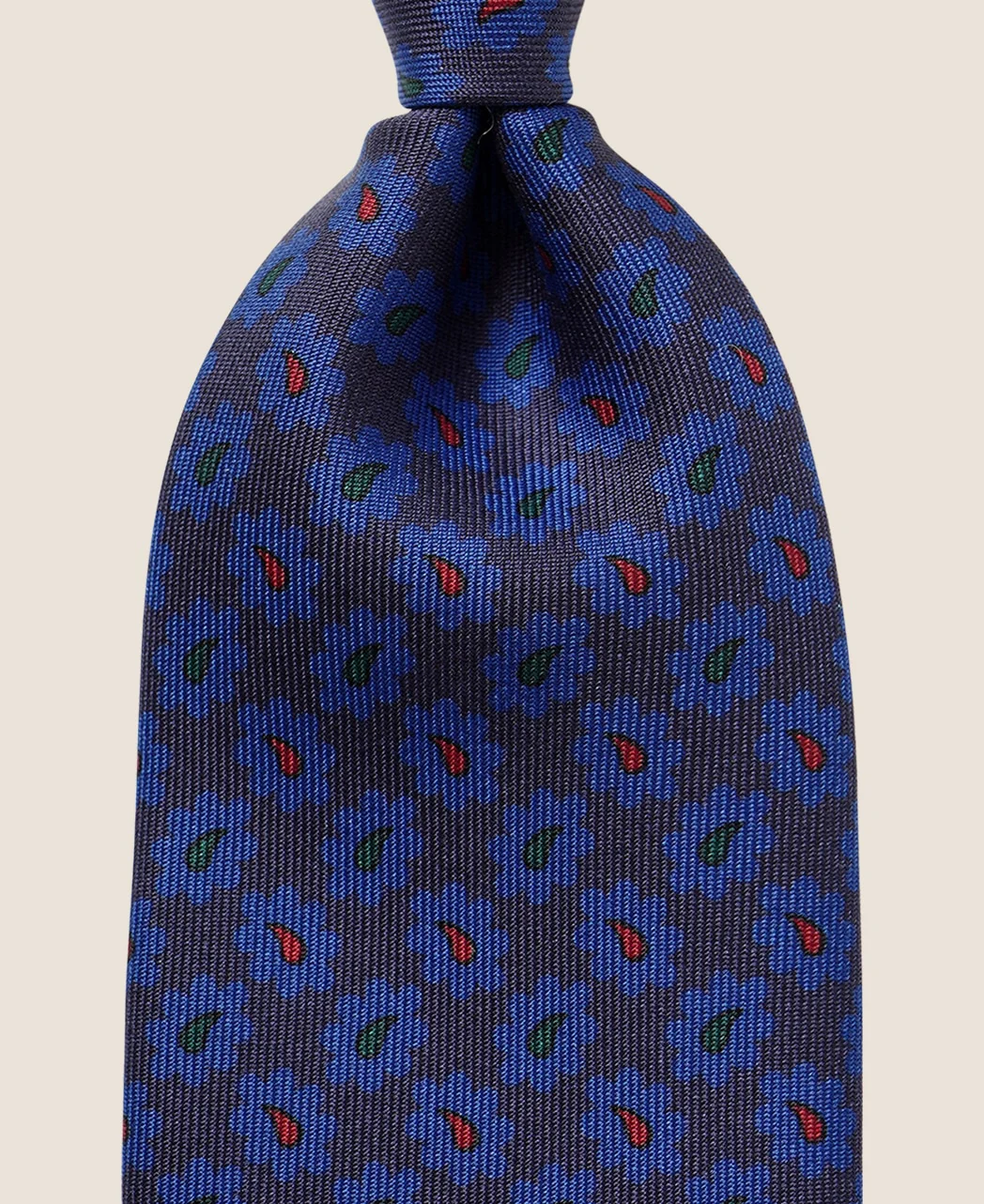 UNTIPPED NARROW TIE Ancient Madder Silk - Image 3