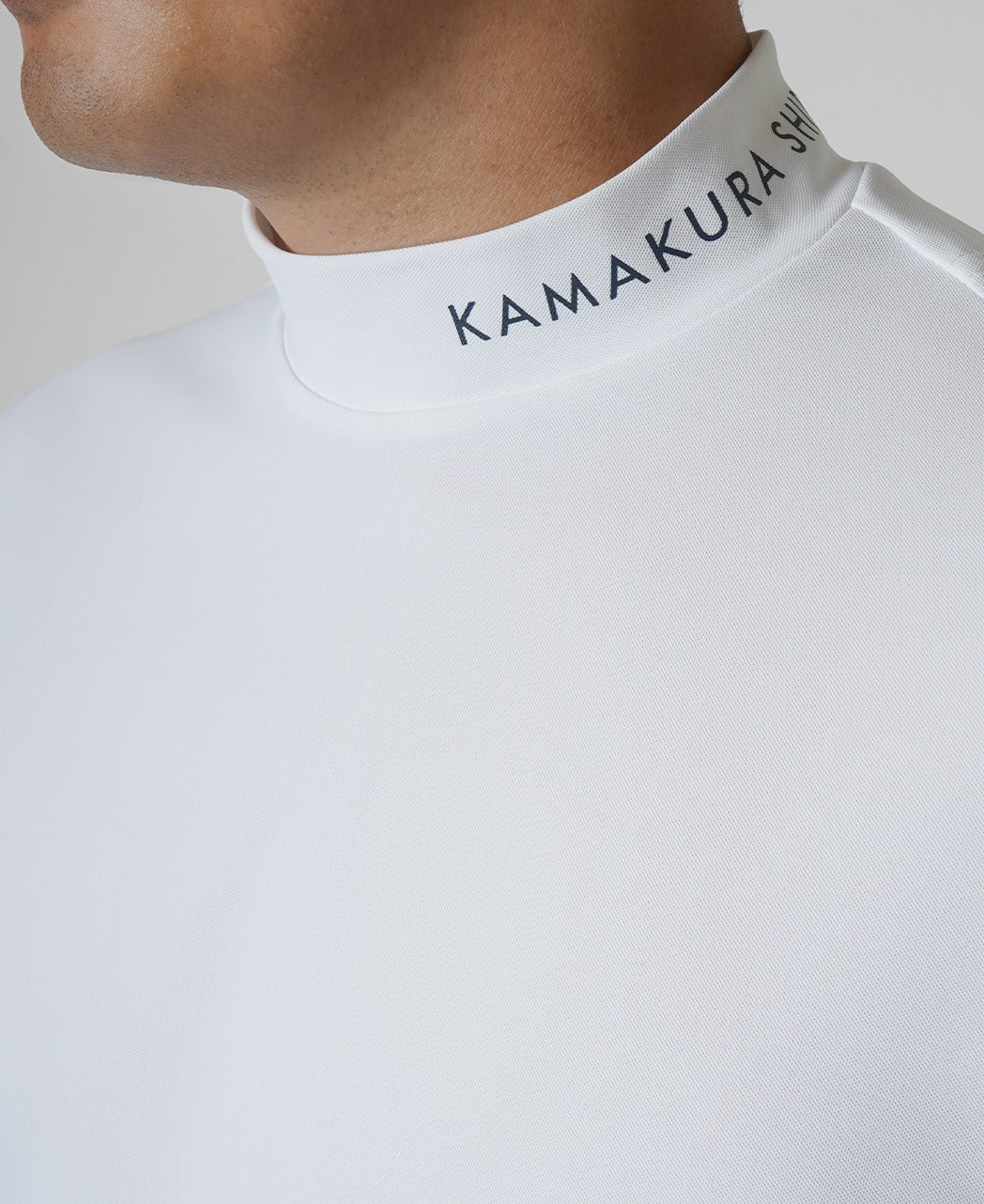 kamakura logo Mock Neck Golf T shirt - Image 3