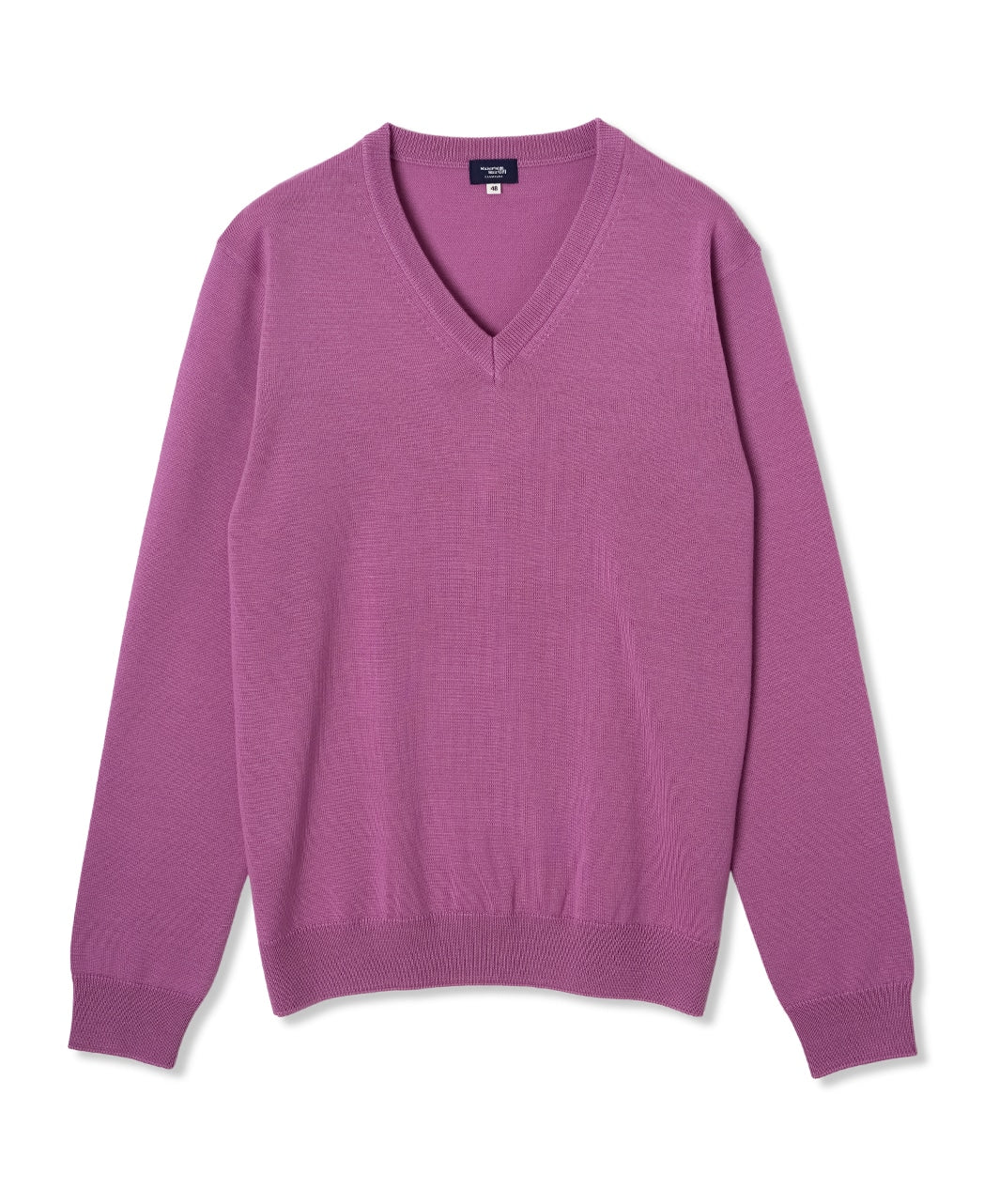 V-NECK KNIT SWEATER 12 Gauge Super Extra Fine Merino - Image 6