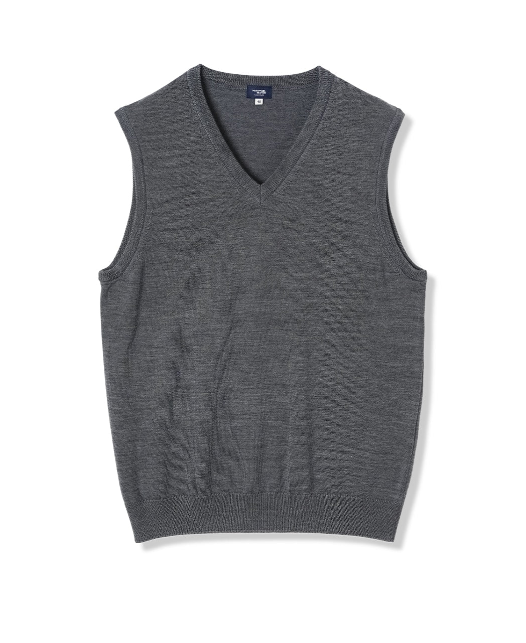 V-Neck Vest 12 Gauge Super Extra Fine Merino - Image 16