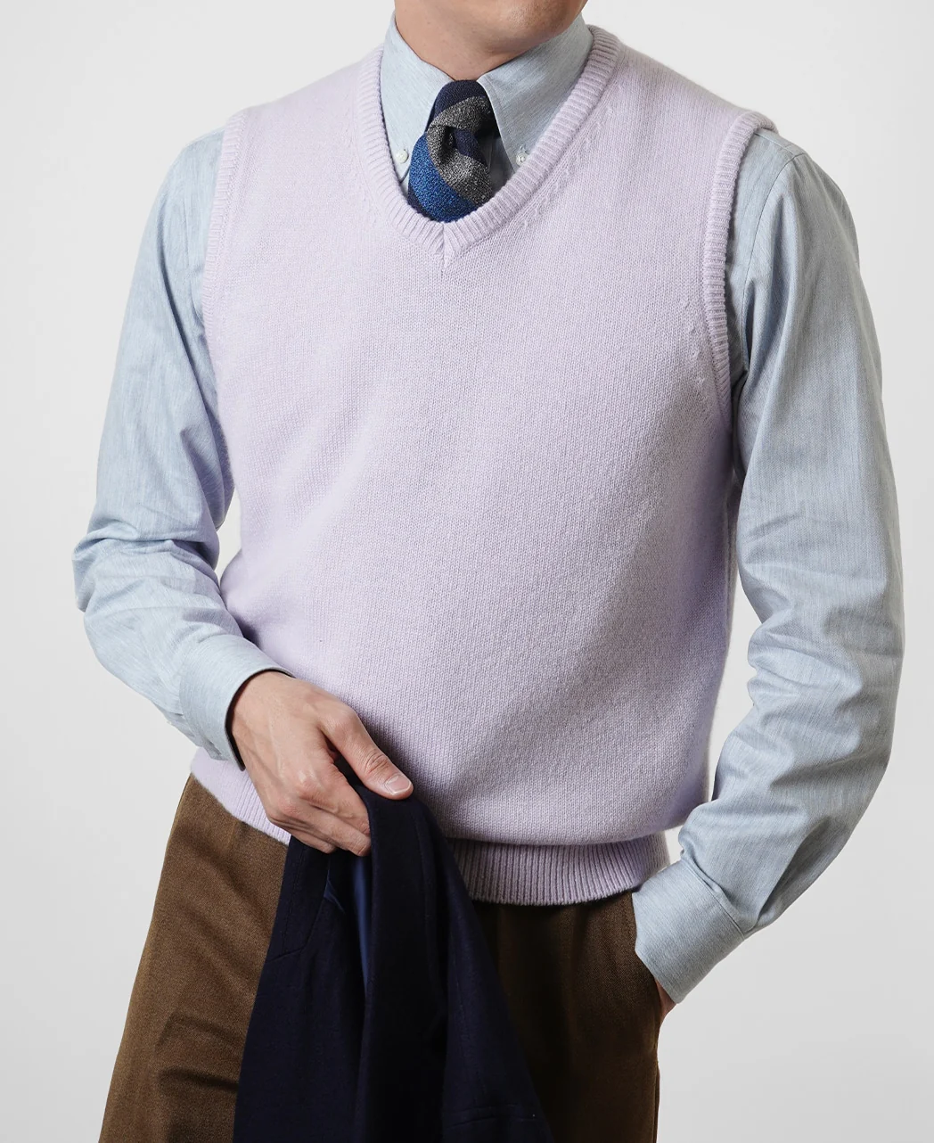 Cashmere V-Neck Vest - Image 3
