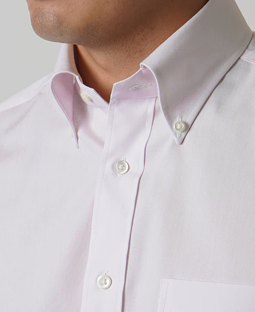 Short Sleeve Shirt - Button Down Pinpoint Oxford J-Tech EASY CARE - Image 3