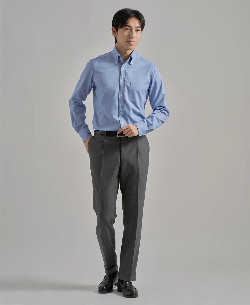 TOKYO SLIM FIT Button Down Flannel Oxford - Image 5