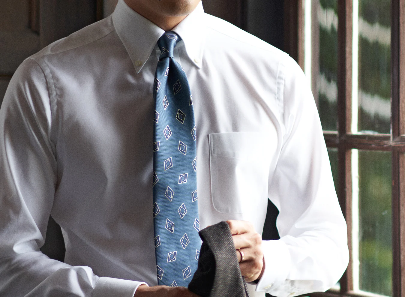 TOKYO SLIM FIT - Button Down Pinpoint Oxford J-TECH EASY CARE - Image 13