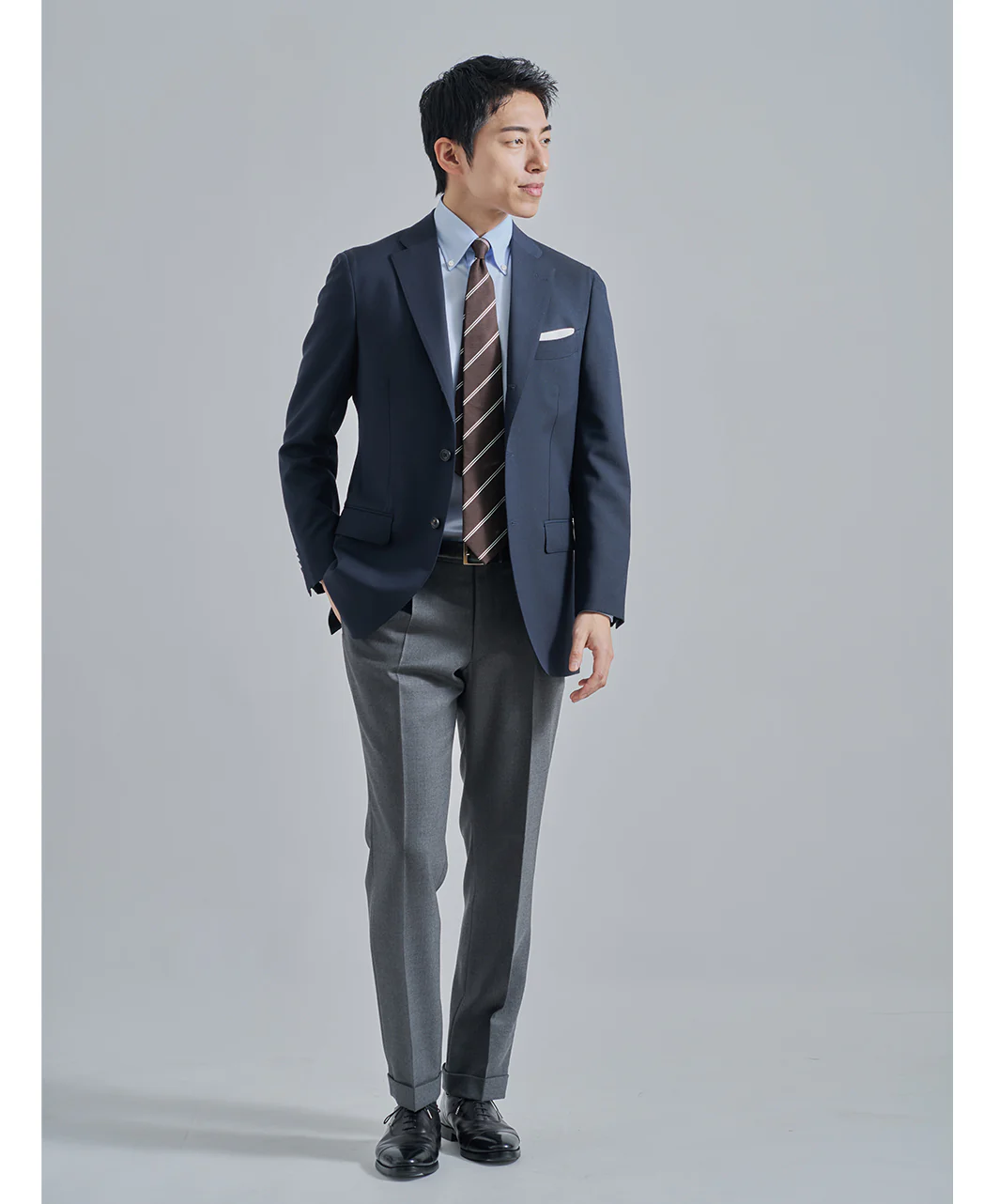 TOKYO SLIM FIT  Button Down Pinpoint Oxford J-TECH EASY CARE - Image 6