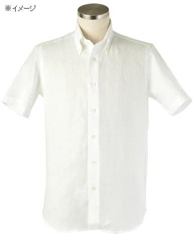 Short Sleeve Shirt - Button Down Linen - Image 3
