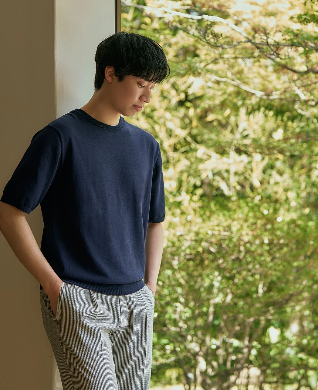 Ice Cotton Knit T-Shirt MOONCASTLE - Image 4