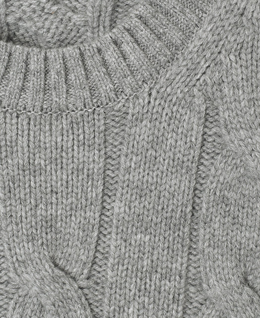 Wool Cashmere CREW NECK SWEATER 7 GAUGE - Image 10