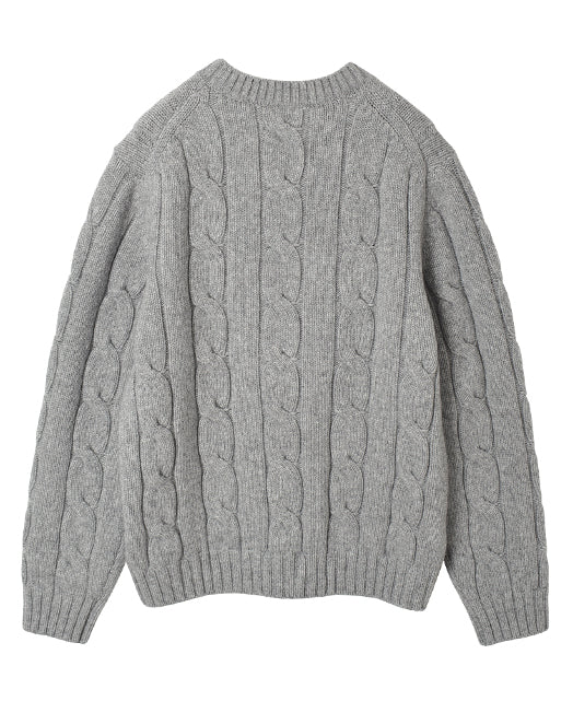 Wool Cashmere CREW NECK SWEATER 7 GAUGE - Image 11