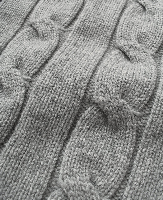 Wool Cashmere CREW NECK SWEATER 7 GAUGE - Image 13