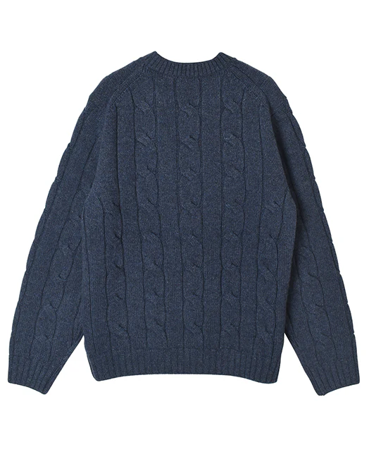 Wool Cashmere CREW NECK SWEATER 7 GAUGE - Image 3