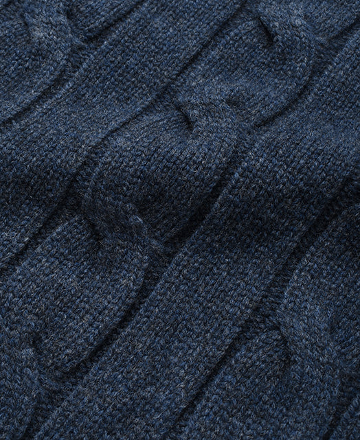 Wool Cashmere CREW NECK SWEATER 7 GAUGE - Image 5
