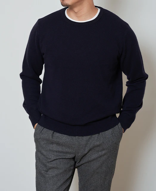 Cashmere CREW NECK SWEATER 12 GAUGE - Image 7