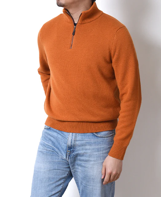 CASHMERE Zipup COLLAR Sweater - Image 2