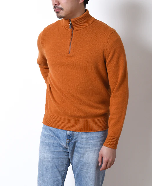 CASHMERE Zipup COLLAR Sweater - Image 5