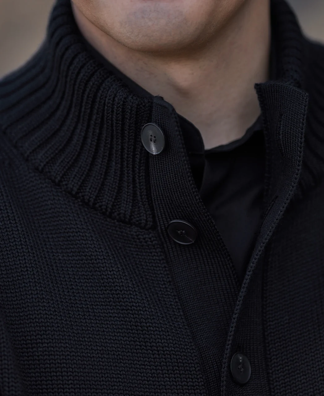 Stand Collar Cardigan - Image 3