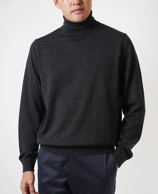 Turtleneck (12 Gauge) Super Extra Fine Merino Wool - Image 16