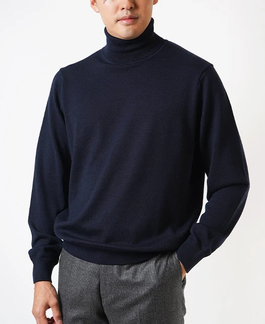 Turtleneck (12 Gauge) Super Extra Fine Merino Wool - Image 27