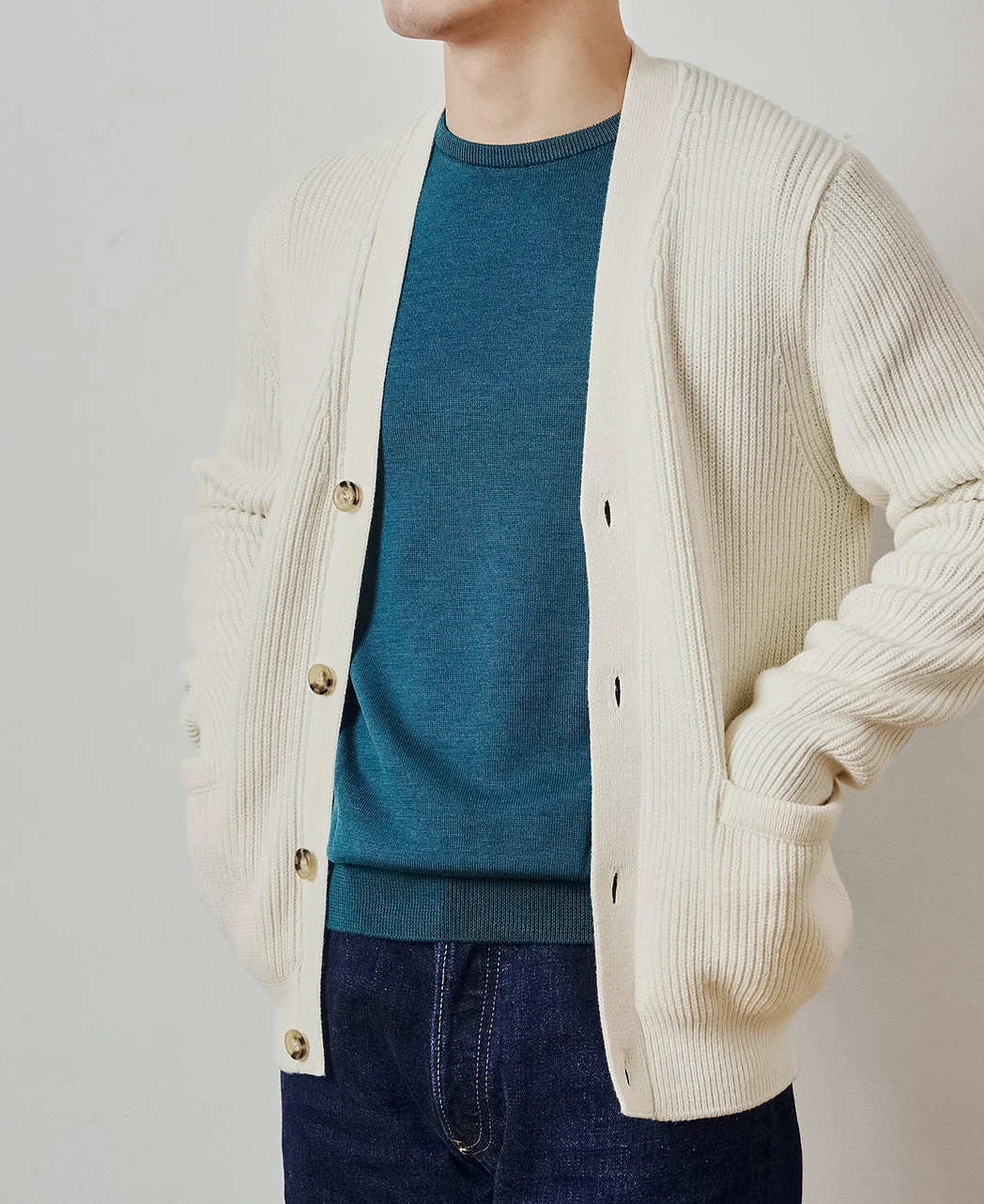 7 Gauge Ribbed Knit Cardigan - Image 9
