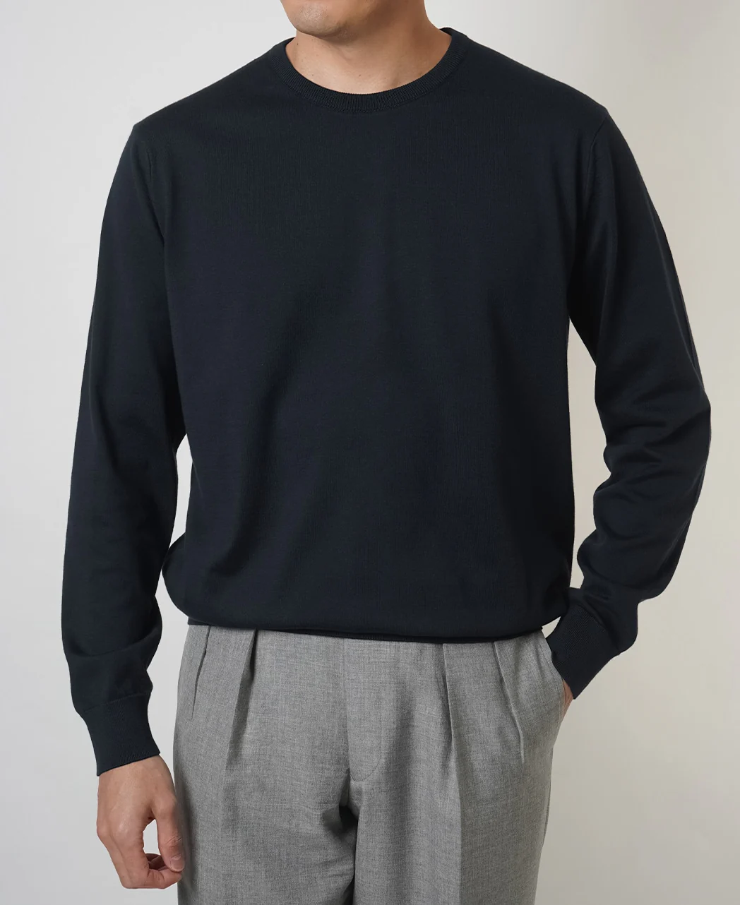 FF30G SUVIN GOLD Cotton Crew Neck Knit - Image 11