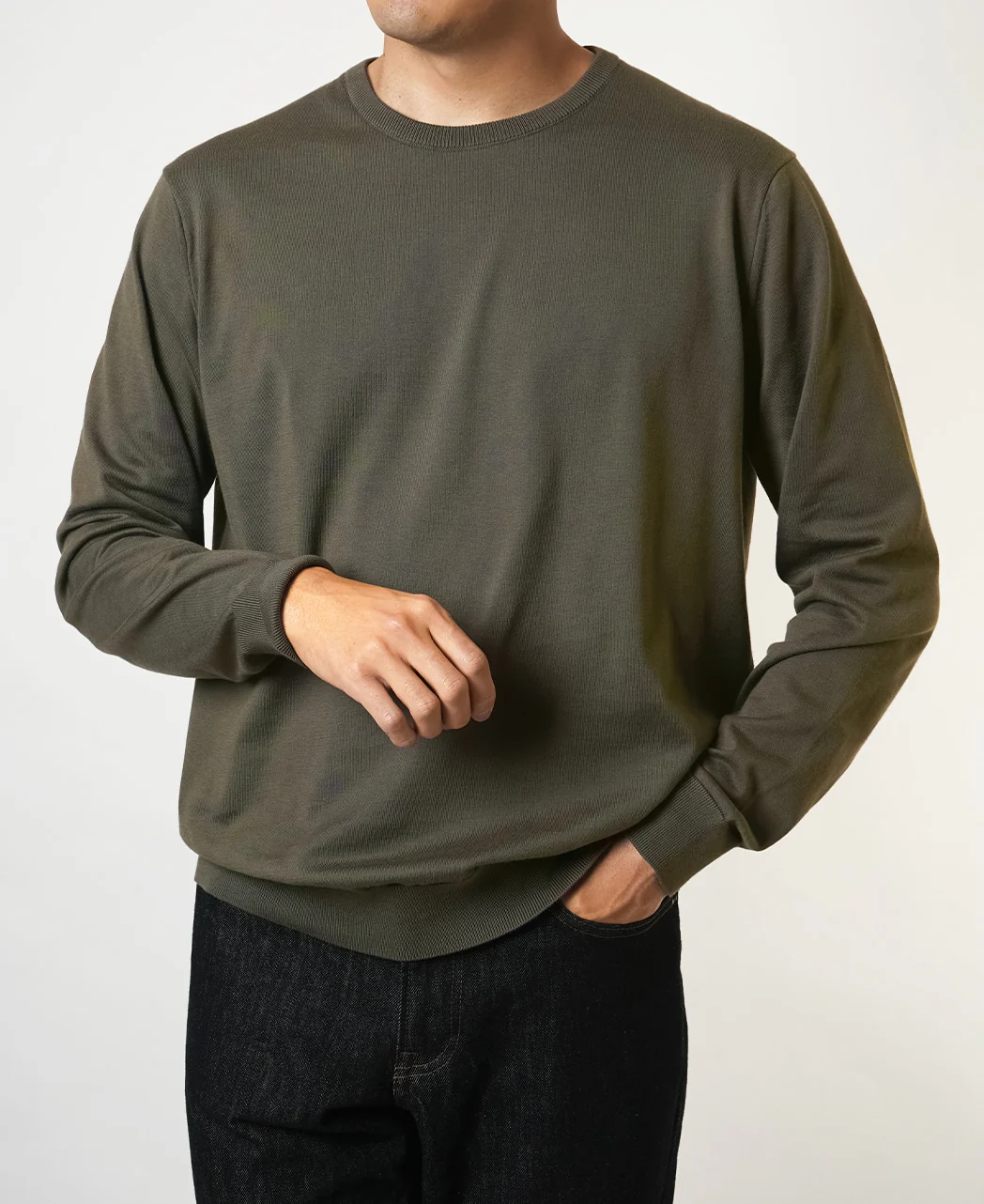 FF30G SUVIN GOLD Cotton Crew Neck Knit - Image 19